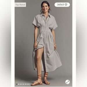 Anthropologie The Tobie Shirt Dress by Exquise